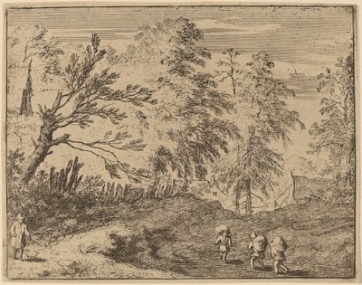 Tre bärare, troligen ca. 16451656. av Allart van Everdingen