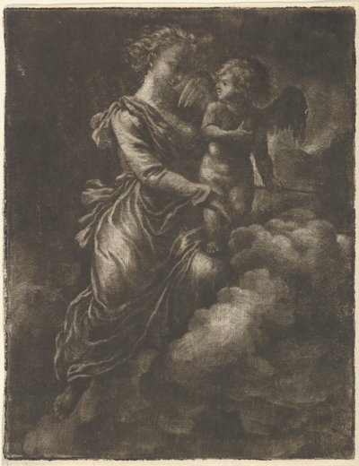 Venus och Amor, 1600-talet. av Allart van Everdingen