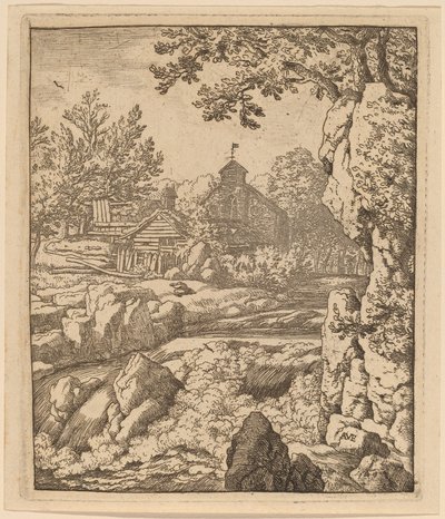 Vattenfall, troligen ca. 16451656. av Allart van Everdingen