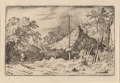 Hjul under Hay Laden, förmodligen ca. 16451656. av Allart van Everdingen