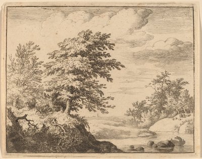 Winding River, förmodligen ca. 16451656. av Allart van Everdingen