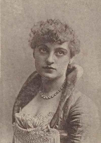 Charlotte Tittell, från Actresses-serien N67 som marknadsför Virginia Brights Cigarett..., ca. 1888. av Allen and Ginter