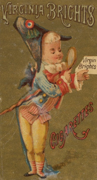 Från Girls and Children-serien N64 som marknadsför Virginia Brights Cigarettes for Allen &..., 1886. av Allen and Ginter