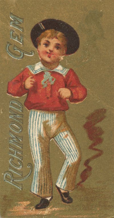 Från Girls and Children-serien N65 som marknadsför Richmond Gem Cigarettes for Allen &..., ca. 1886. av Allen and Ginter