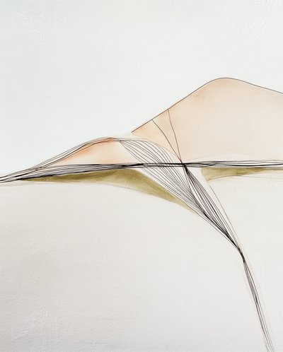 Abstrakt, flödande landskap av Alma