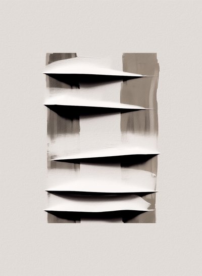 Abstrakta skiktade veck av Alma