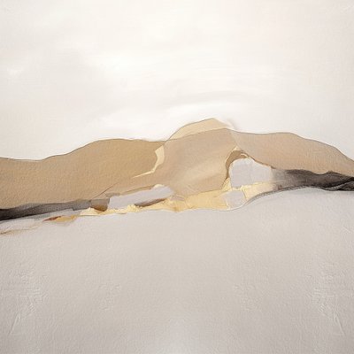 Guldfärgat abstrakt landskap av Alma