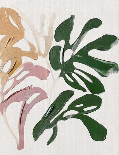 Soft Botanical Monstera av Alma