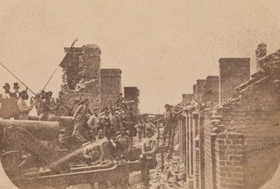 Evakueringen av Fort Sumter, april 1861, april 1861. av Alma A. Pelot.