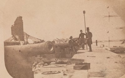 Evakueringen av Fort Sumter, april 1861, april 1861. av Alma A. Pelot.