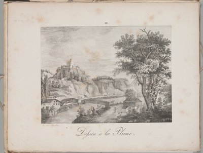 Litografins konst: Landeck in Tirol, tavla III av Alois Senefelder