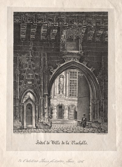 Stadshuset i La Rochelle, Frankrike av Alois Senefelder
