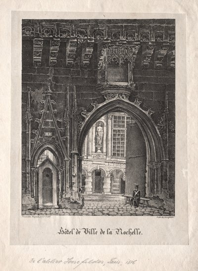 Stadshuset i La Rochelle, Frankrike. av Alois Senefelder