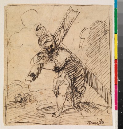 Kristus bär korset, recto, 1600-talet av Alonso Cano