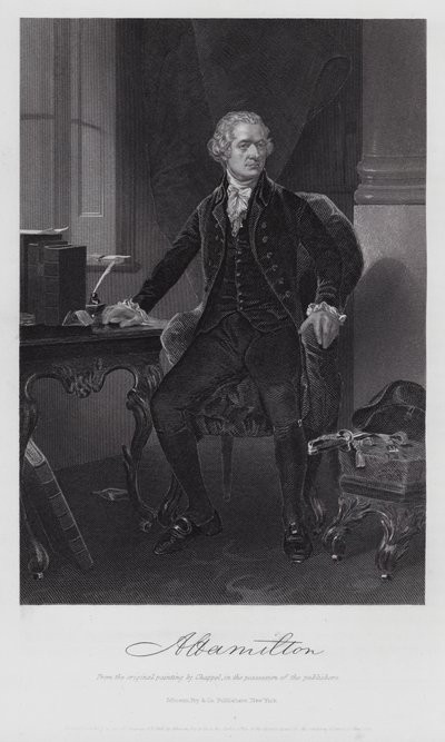 Alexander Hamilton (gravyr) av Alonzo (after) Chappel