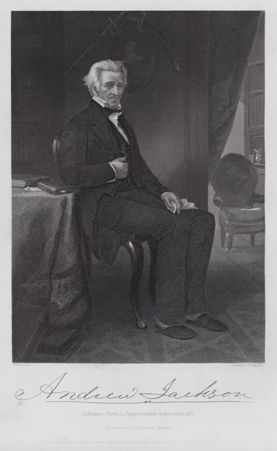 Andrew Jackson (gravyr) av Alonzo (after) Chappel