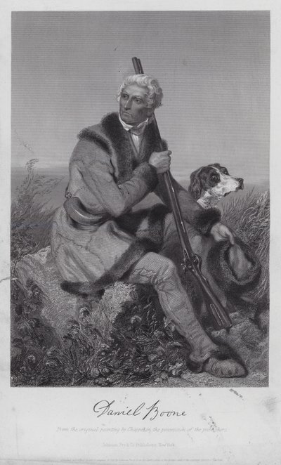 Daniel Boone (gravyr) av Alonzo (after) Chappel