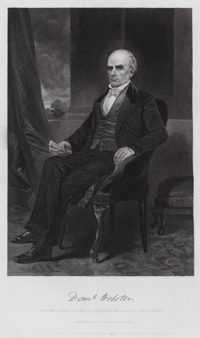 Daniel Webster (gravyr) av Alonzo (after) Chappel