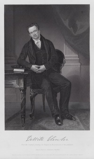 De Witt Clinton (gravyr) av Alonzo (after) Chappel