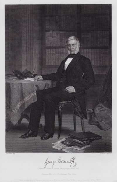 George Bancroft (gravyr) av Alonzo (after) Chappel