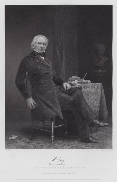 Henry Clay (gravyr) av Alonzo (after) Chappel