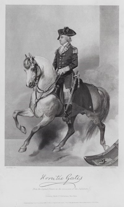 Horatio Gates (gravyr) av Alonzo (after) Chappel