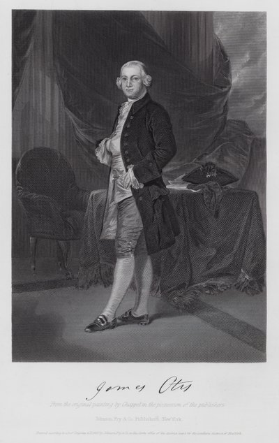 James Otis (gravyr) av Alonzo (after) Chappel