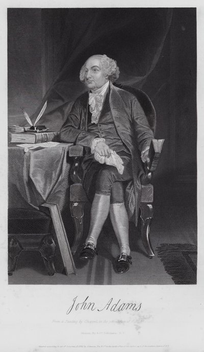 John Adams (gravyr) av Alonzo (after) Chappel