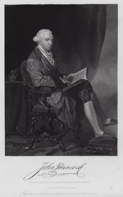 John Hancock (gravyr) av Alonzo (after) Chappel