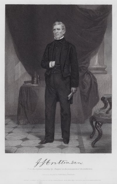 John J Crittenden (gravyr) av Alonzo (after) Chappel