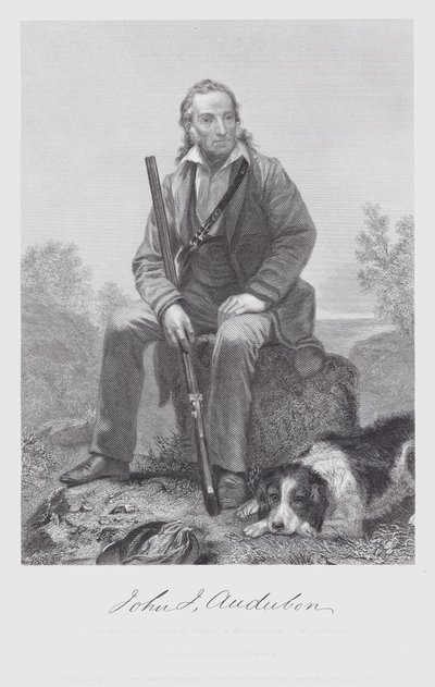 John James Audubon (gravyr) av Alonzo (after) Chappel