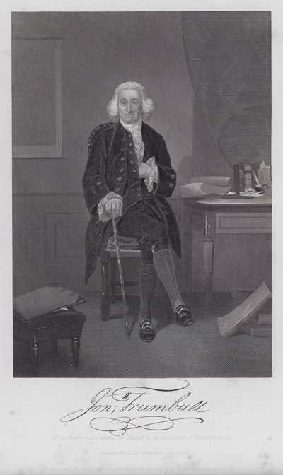 Jonathan Trumbull (gravyr) av Alonzo (after) Chappel