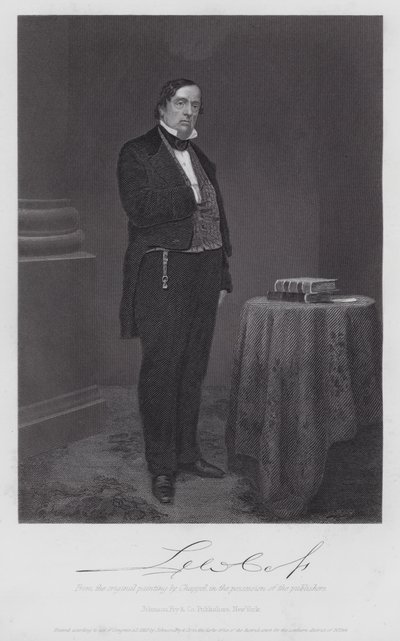 Lewis Cass (gravyr) av Alonzo (after) Chappel