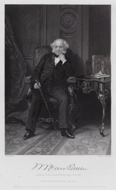 Martin Van Buren (gravyr) av Alonzo (after) Chappel