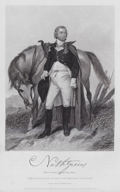 Nathaniel Greene (gravyr) av Alonzo (after) Chappel