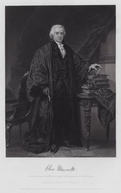 Oliver Ellsworth (gravyr) av Alonzo (after) Chappel