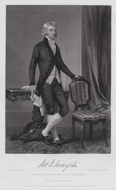 Robert R Livingston (gravyr) av Alonzo (after) Chappel