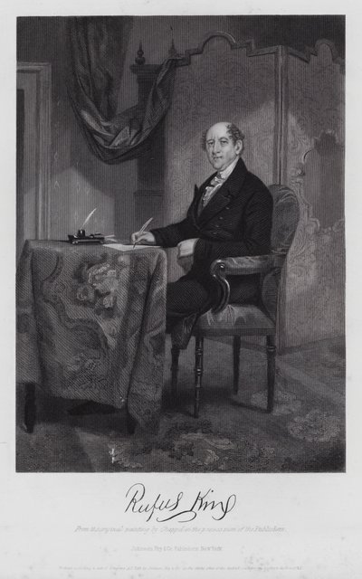 Rufus King (gravyr) av Alonzo (after) Chappel