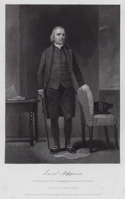 Samuel Adams (gravyr) av Alonzo (after) Chappel
