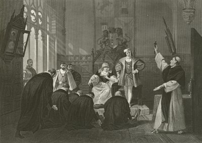 Deputation av judar före Ferdinand och Isabella av Spanien, 1400-talet av Alonzo Chappel