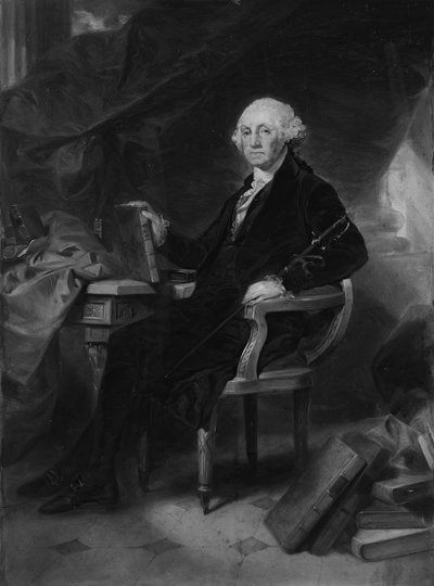 George Washington: Design för en gravyr, ca. 1860. av Alonzo Chappel