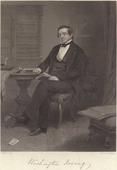 Washington Irving av Alonzo Chappel