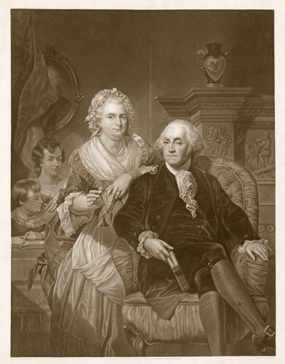 Washington at Home, pub. 1867 av Alonzo Chappel