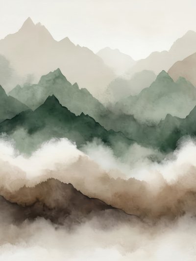 Misty Mountain-lagren av Alpenglow Workshop
