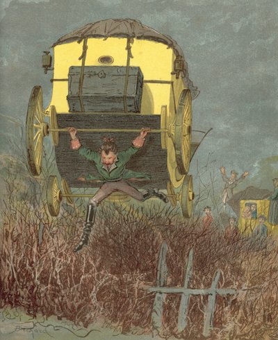 Baron Munchausens äventyr (chromolitho) av Alphonse Adolphe Bichard