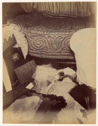 Mordet på Lady Durand, vy från sovrummet av Alphonse Bertillon