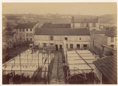 Mordet på änkan Templier i Arcueil ... Utsikt över huset av Alphonse Bertillon
