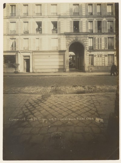 Utvändig vy av byggnaden av Alphonse Bertillon