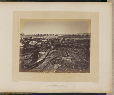 Cartoucherie Rapp. Katastrofen på Champ de Mars efter explosionen den 17 maj 1871. av Alphonse J. Liébert