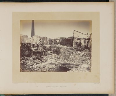 J. Falck et Cie:s fabrik brändes ned i La Villette. av Alphonse J. Liébert